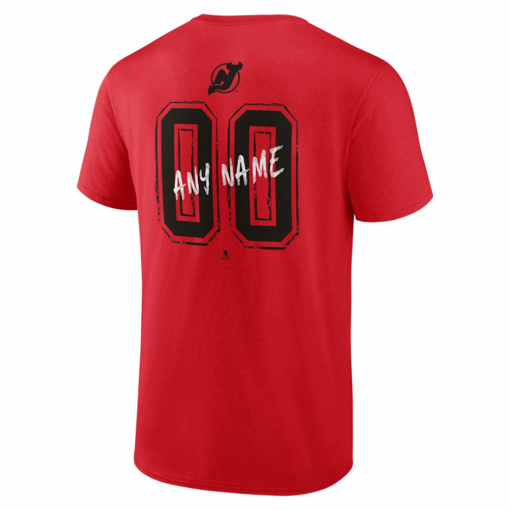 New Jersey Devils Hustle Personalized Name & Number T-Shirt