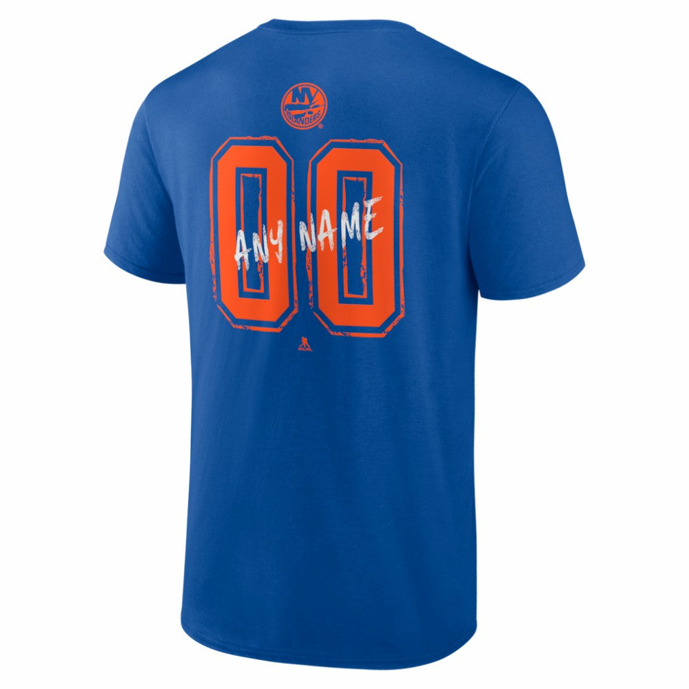 New York Islanders Big & Tall Hustle Personalized Name & Number T-Shirt