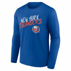 New York Islanders Hustle Personalized Name & Number Long Sleeve T-Shirt