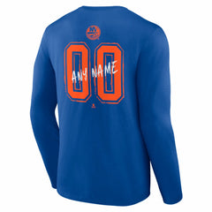 New York Islanders Hustle Personalized Name & Number Long Sleeve T-Shirt