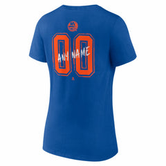 New York Islanders Women's Hustle Personalized Name & Number V-Neck T-Shirt