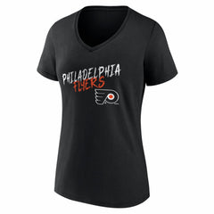 Philadelphia Flyers Women's Hustle Personalized Name & Number V-Neck T-Shirt