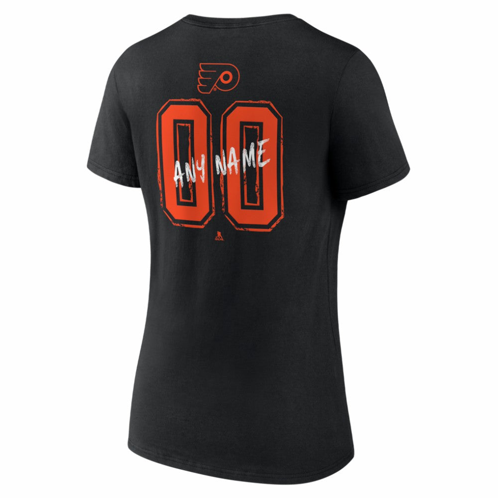 Philadelphia Flyers Women's Hustle Personalized Name & Number V-Neck T-Shirt