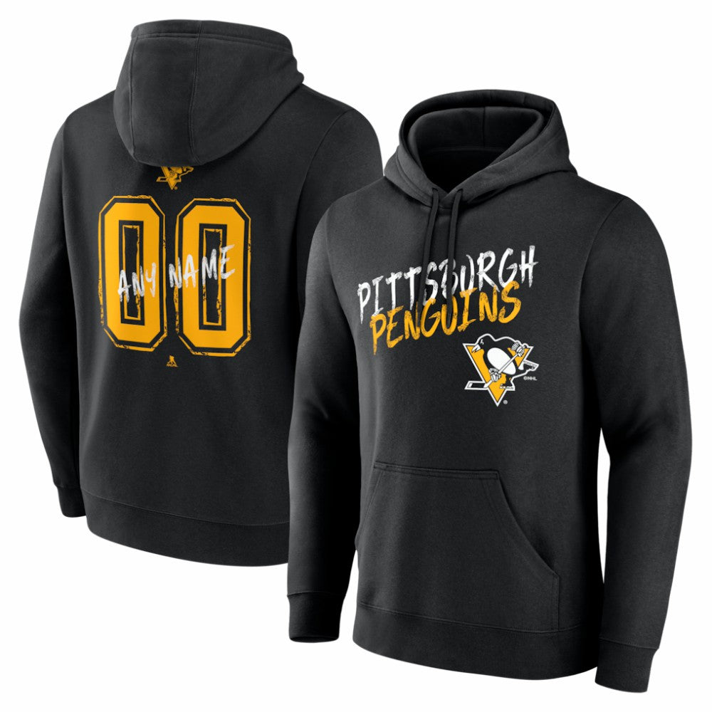 Pittsburgh Penguins Big & Tall Hustle Personalized Name & Number Hoodie