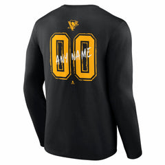 Pittsburgh Penguins Hustle Personalized Name & Number Long Sleeve T-Shirt
