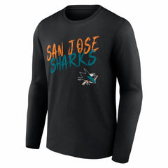 San Jose Sharks Hustle Personalized Name & Number Long Sleeve T-Shirt