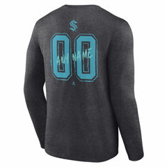 Seattle Kraken Hustle Personalized Name & Number Long Sleeve T-Shirt