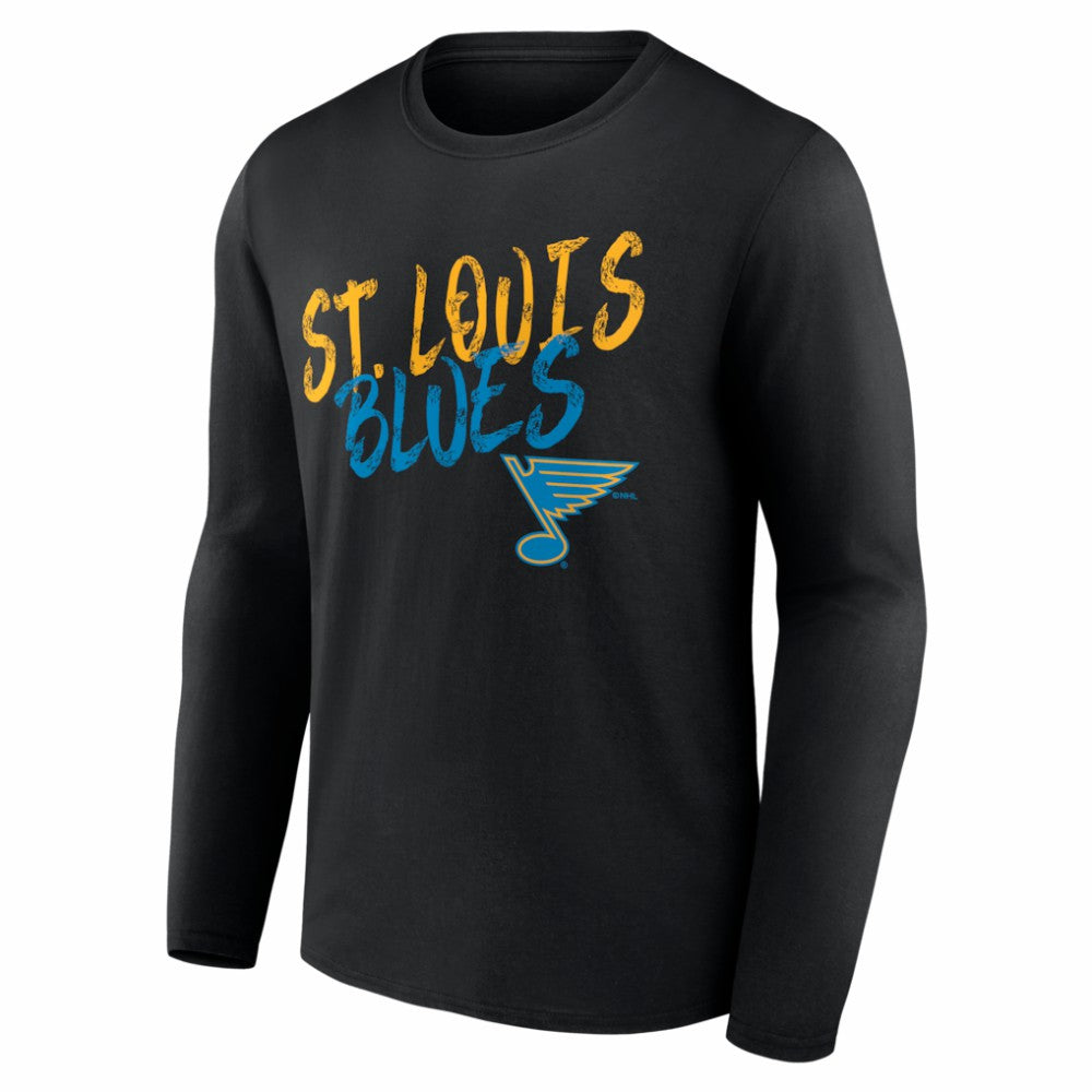 St. Louis Blues Hustle Personalized Name & Number Long Sleeve T-Shirt