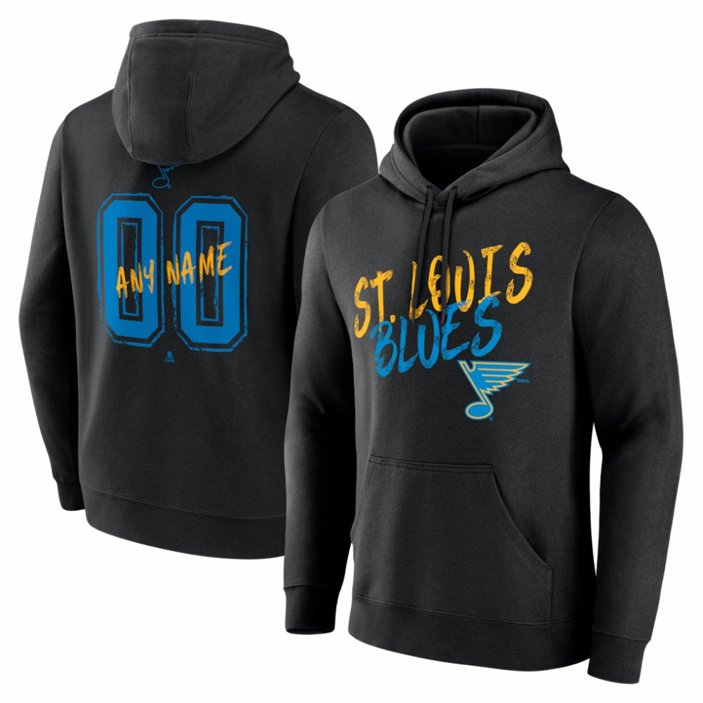 St. Louis Blues Hustle Personalized Name & Number Hoodie