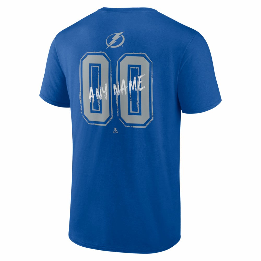 Tampa Bay Lightning Big & Tall Hustle Personalized Name & Number T-Shirt
