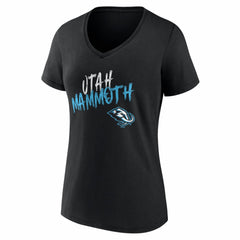 Utah Mammoth Women's Hustle Personalized Name & Number V-Neck T-Shirt
