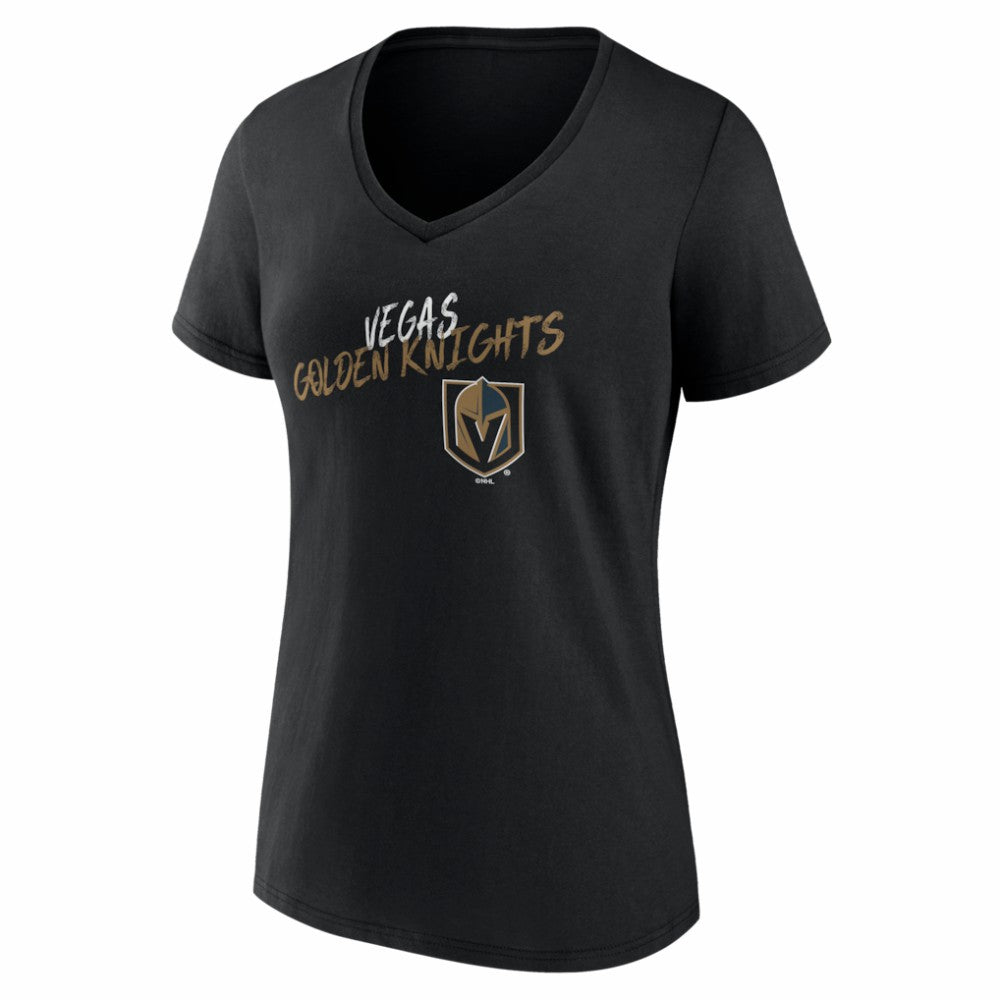 Vegas Golden Knights Women's Hustle Personalized Name & Number V-Neck T-Shirt