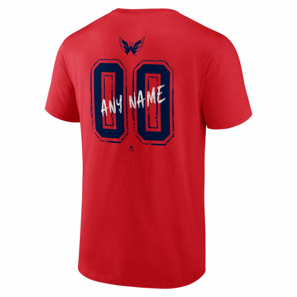 Washington Capitals Big & Tall Hustle Personalized Name & Number T-Shirt