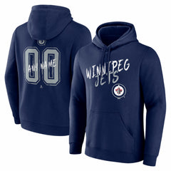 Winnipeg Jets Big & Tall Hustle Personalized Name & Number Hoodie