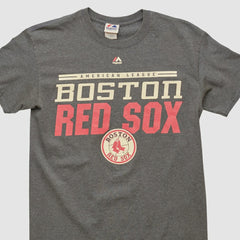 Boston Red Sox Majestic 2000s T-shirt - Dark Heather Gray Vintage