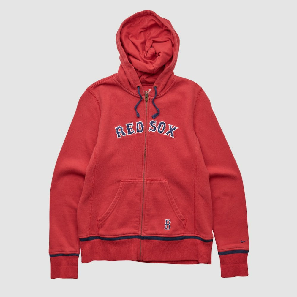Boston Red Sox 2000s Hooded Full Zip Sweatshirt - Red Vintage | Nike