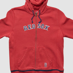 Boston Red Sox 2000s Hooded Full Zip Sweatshirt - Red Vintage | Nike