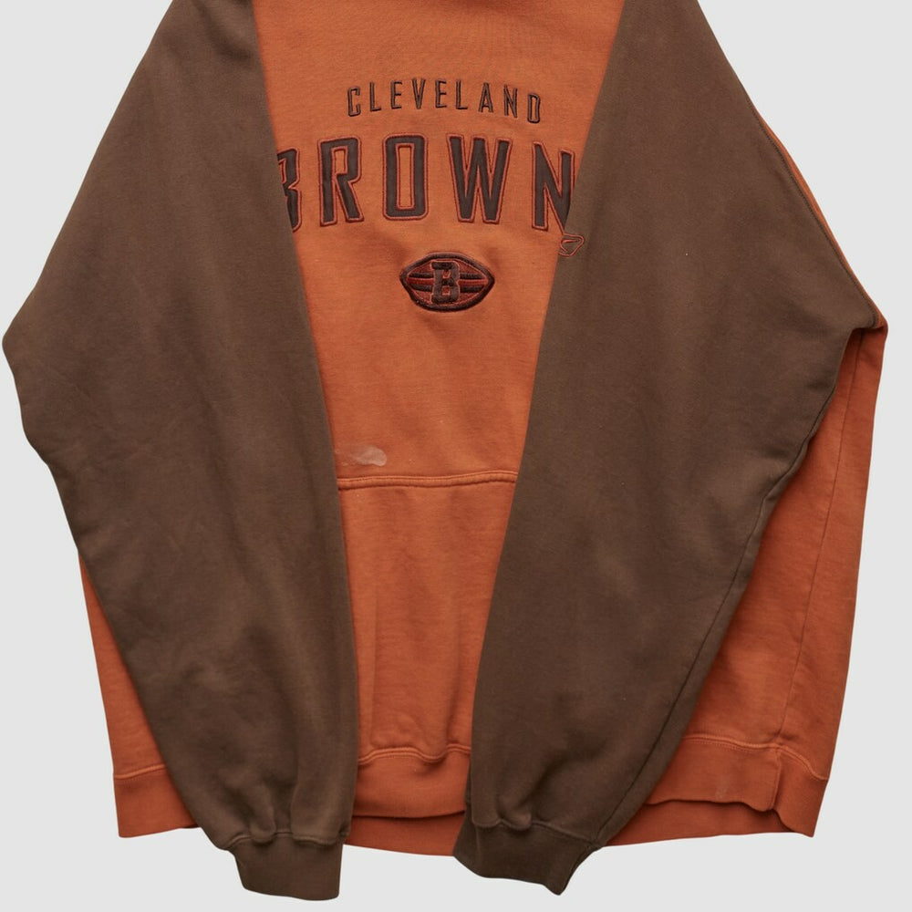 NFL Cleveland Browns Reebok 2000s Hooded Pullover Sweatshirt
