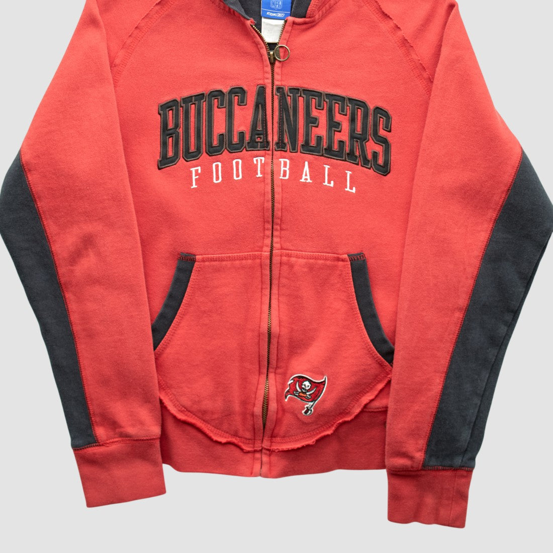 NFL Tampa Bay Buccaneers Reebok 2000s Hooded Full Zip Sweatshirt