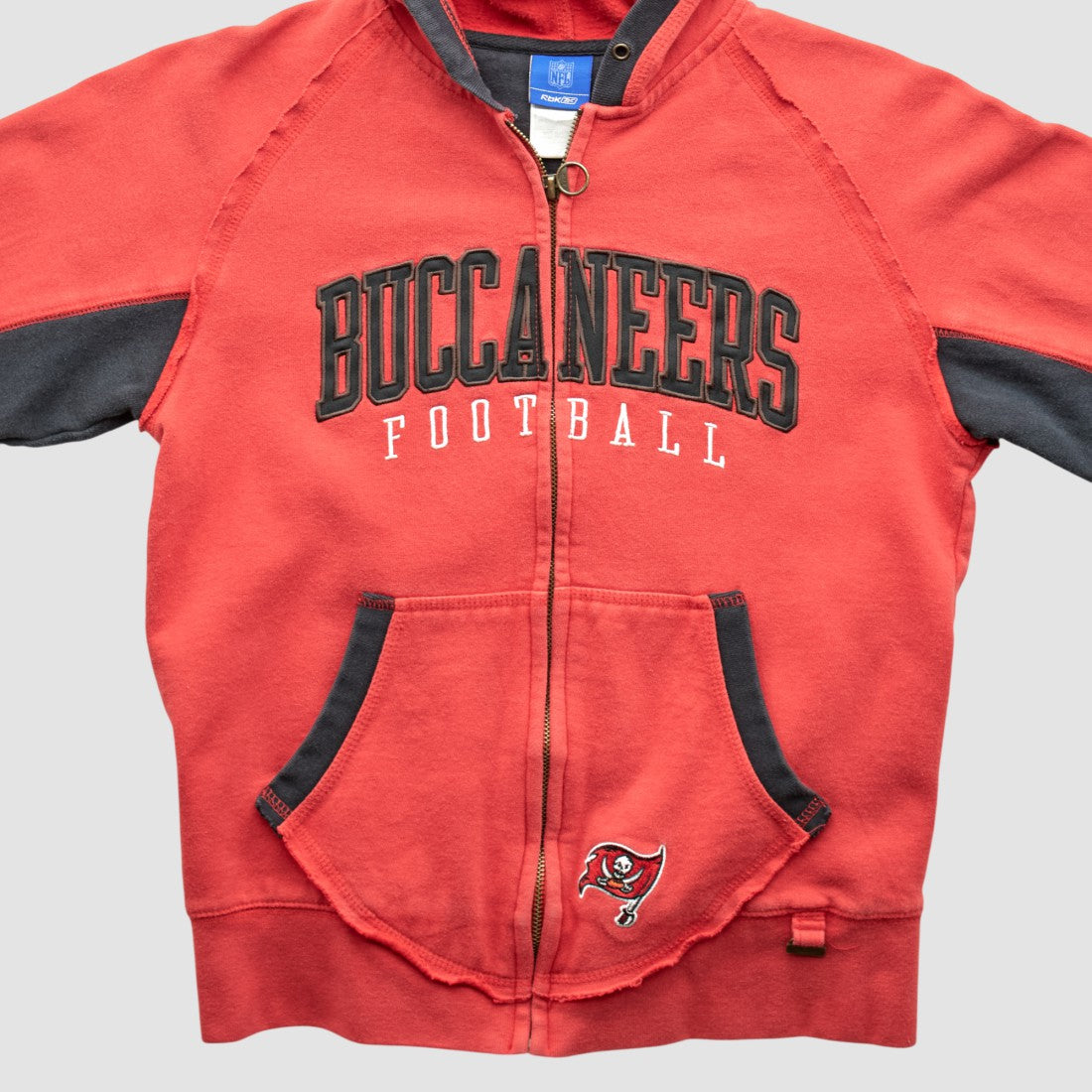 NFL Tampa Bay Buccaneers Reebok 2000s Hooded Full Zip Sweatshirt