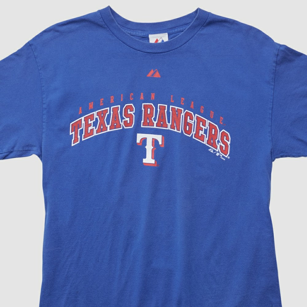 Texas Rangers Majestic 2009 T-shirt - Blue Vintage