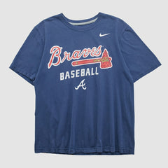 Atlanta Braves 2010s T-shirt - Navy Vintage | Nike