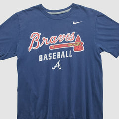 Atlanta Braves 2010s T-shirt - Navy Vintage | Nike
