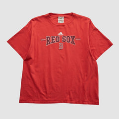 Boston Red Sox Adidas 2000s T-shirt - Red Vintage