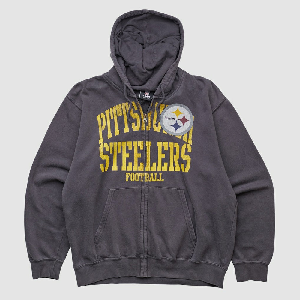 NFL Pittsburgh Steelers NFL 2010s Hooded Full Zip Sweatshirt
