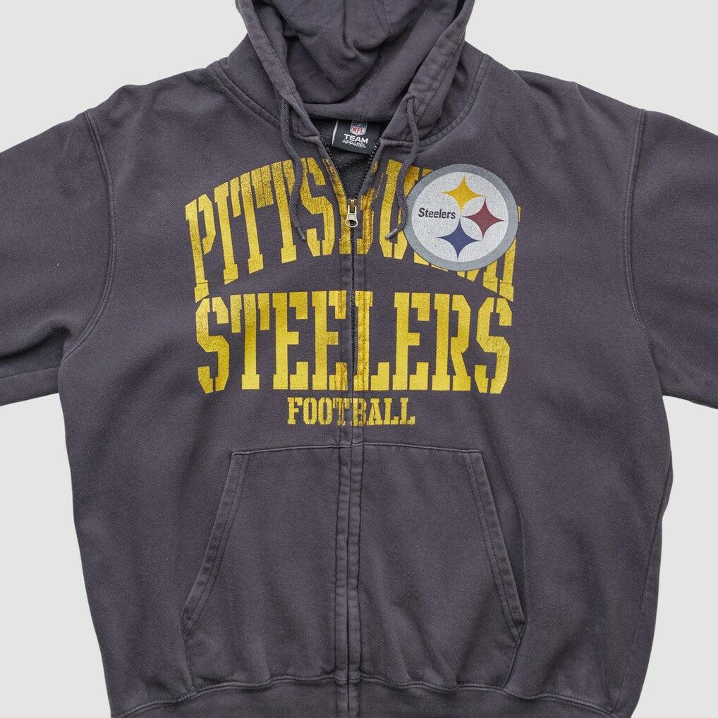 NFL Pittsburgh Steelers NFL 2010s Hooded Full Zip Sweatshirt