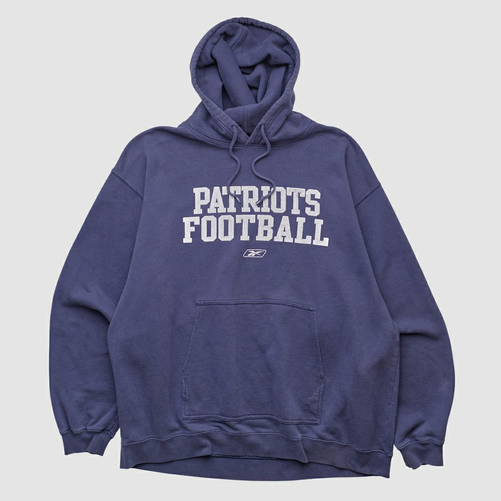 NFL New England Patriots Reebok 2000s Hooded Pullover Sweatshirt
