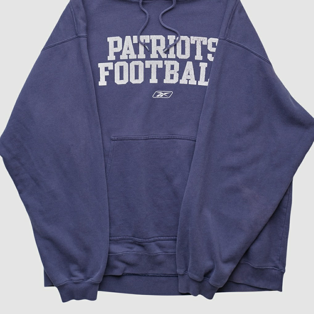 NFL New England Patriots Reebok 2000s Hooded Pullover Sweatshirt