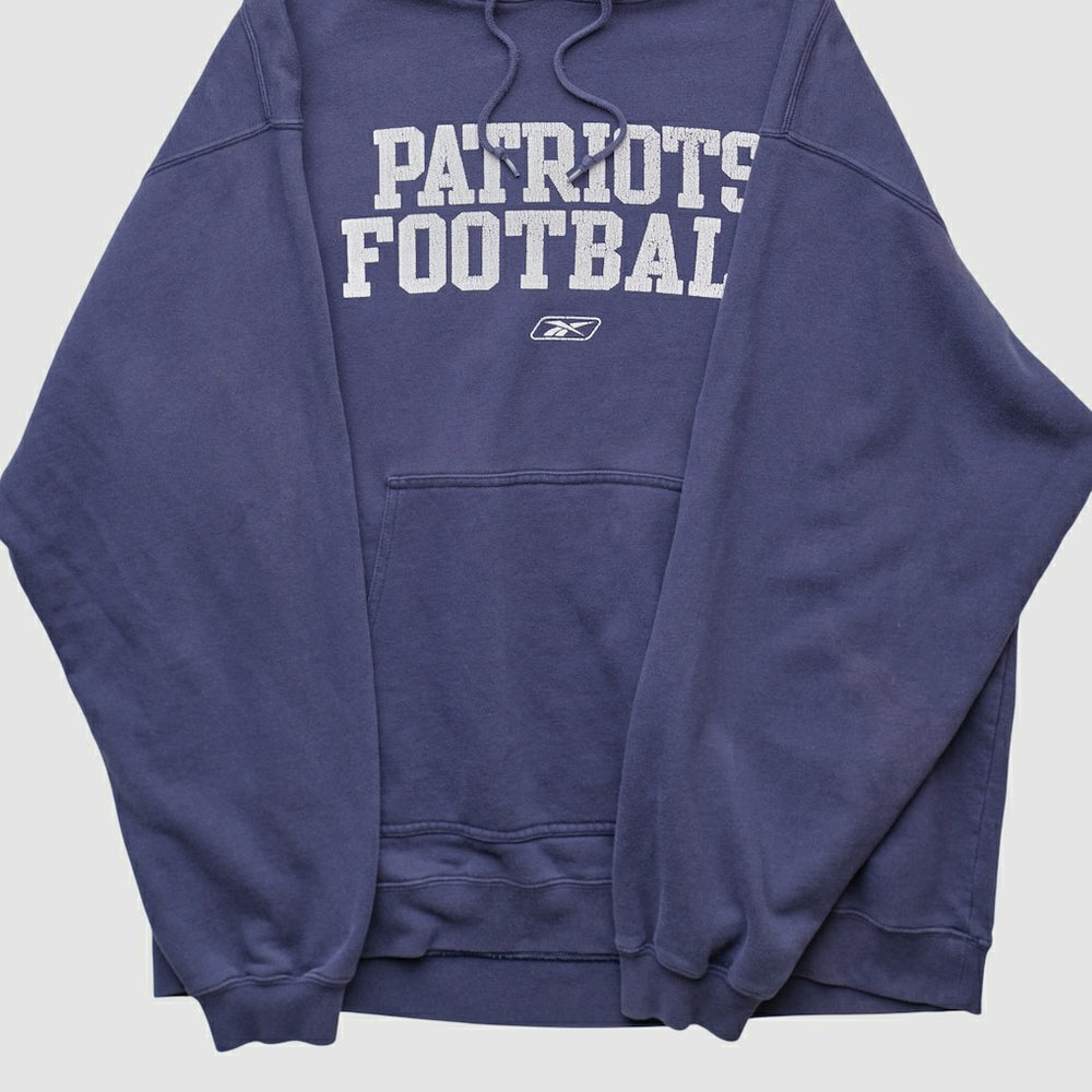 NFL New England Patriots Reebok 2000s Hooded Pullover Sweatshirt