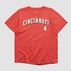 Cincinnati Reds Majestic 2000s T-shirt - Red Vintage