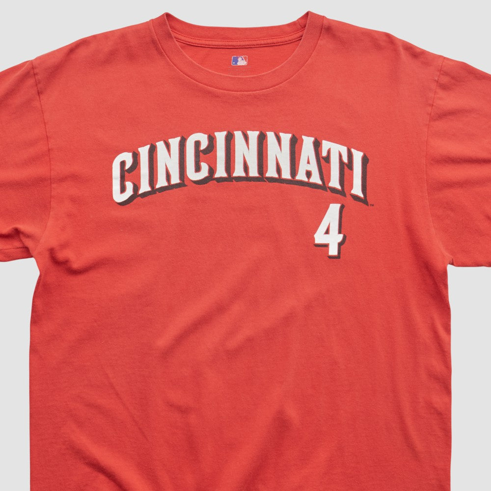 Cincinnati Reds Majestic 2000s T-shirt - Red Vintage