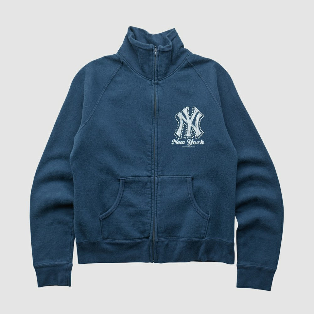 New York Yankees Genuine Merchandise 2010s Full Zip Sweatshirt - Navy Vintage