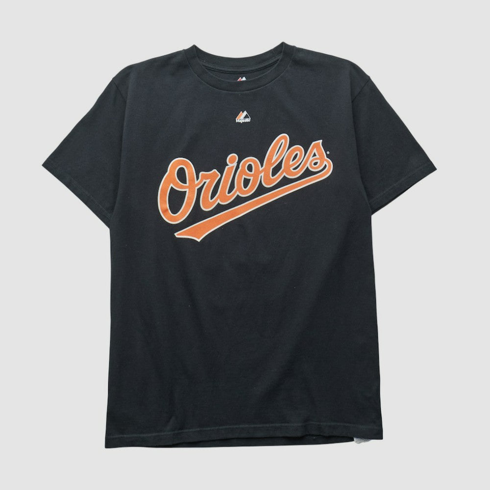 Baltimore Orioles Majestic 2000s T-shirt - Black Vintage