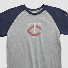 Minnesota Twins Majestic 2000s T-shirt - Heather Gray Vintage