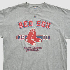 Boston Red Sox Majestic 2010s T-shirt - Heather Gray Vintage