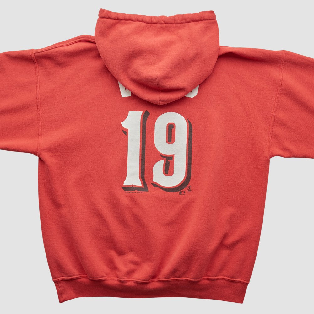 Cincinnati Reds Genuine Merchandise 2000s Hooded Pullover Sweatshirt - Red Vintage