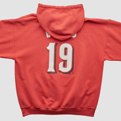 Cincinnati Reds Genuine Merchandise 2000s Hooded Pullover Sweatshirt - Red Vintage