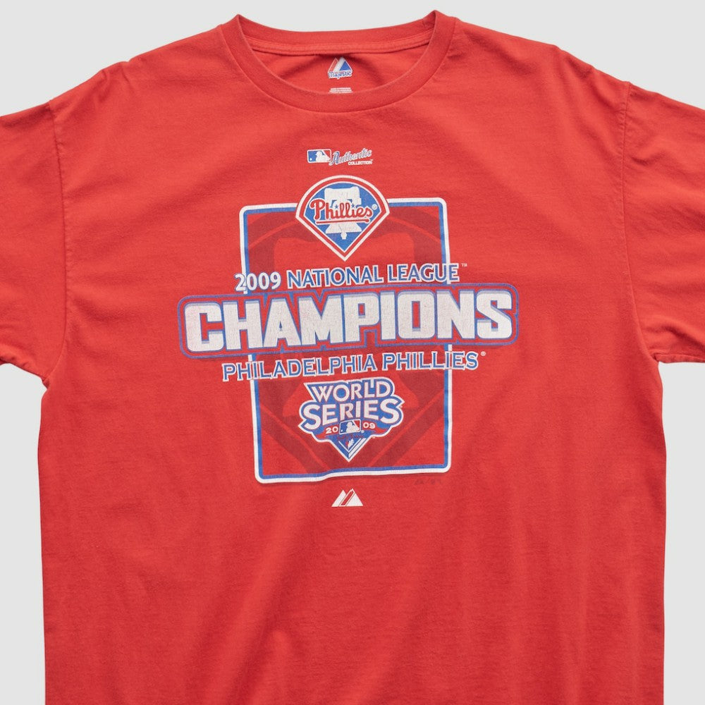 Philadelphia Phillies Majestic 2009 T-shirt - Red Vintage