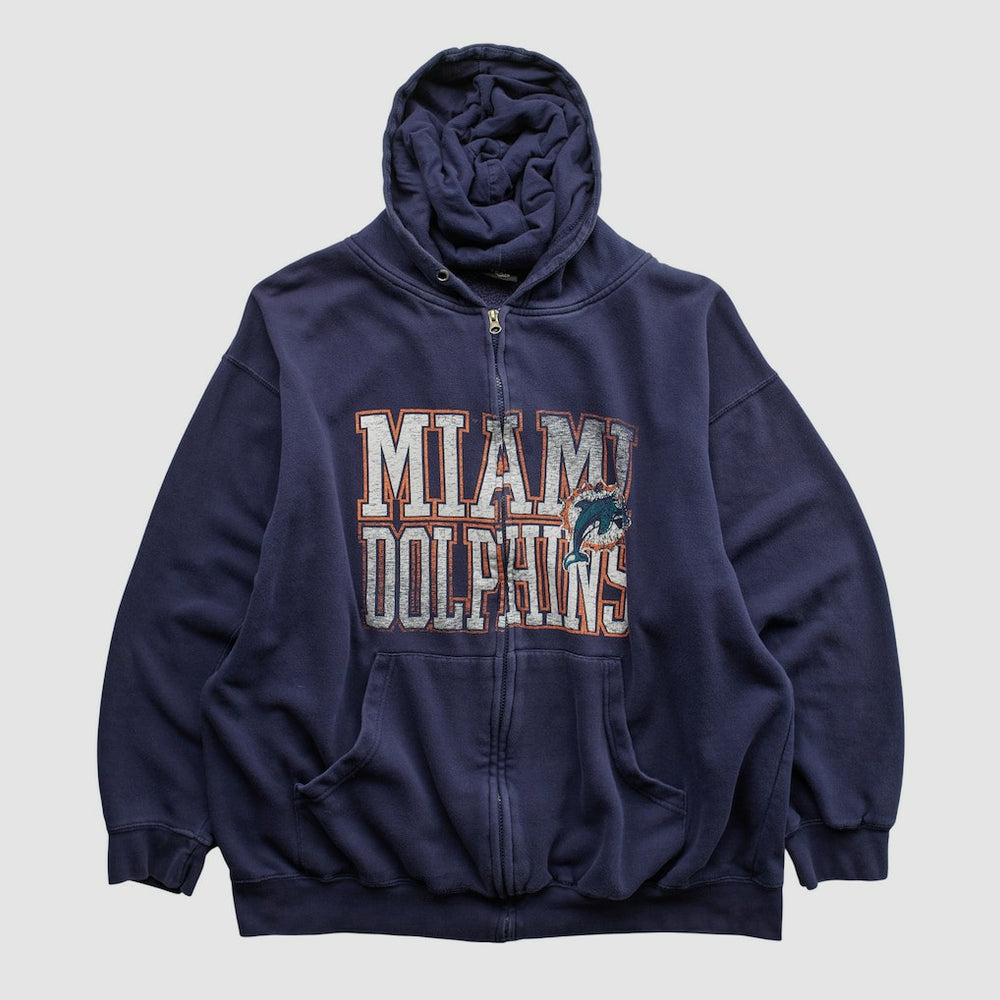 NFL Miami Dolphins NFL 2010s Hooded Full Zip Sweatshirt