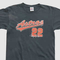 Houston Astros True Fan 2000s T-shirt - Black Vintage