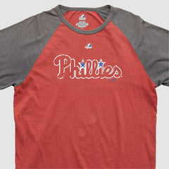 Philadelphia Phillies Majestic 2000s T-shirt - Red Vintage
