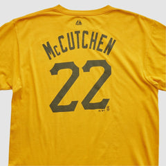 Pittsburgh Pirates Majestic 2000s T-shirt - Yellow Vintage