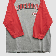 Cincinnati Reds Majestic 2009 T-shirt - Heather Gray Vintage
