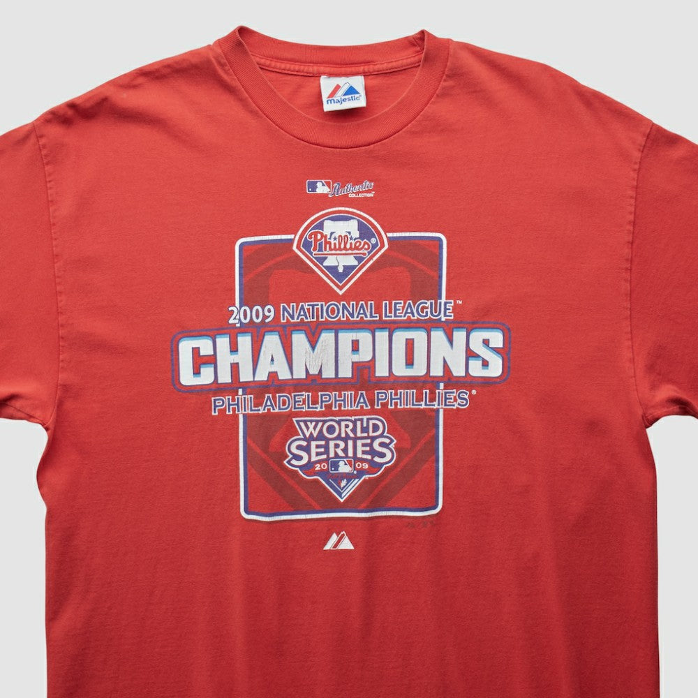 Philadelphia Phillies Majestic 2009 T-shirt - Red Vintage