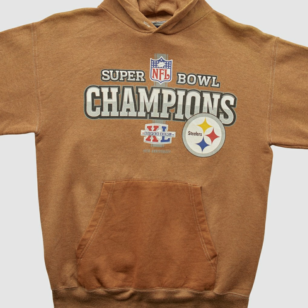 NFL Pittsburgh Steelers Super Bowl XL Reebok 2006 Hooded Pullover Sweatshirt