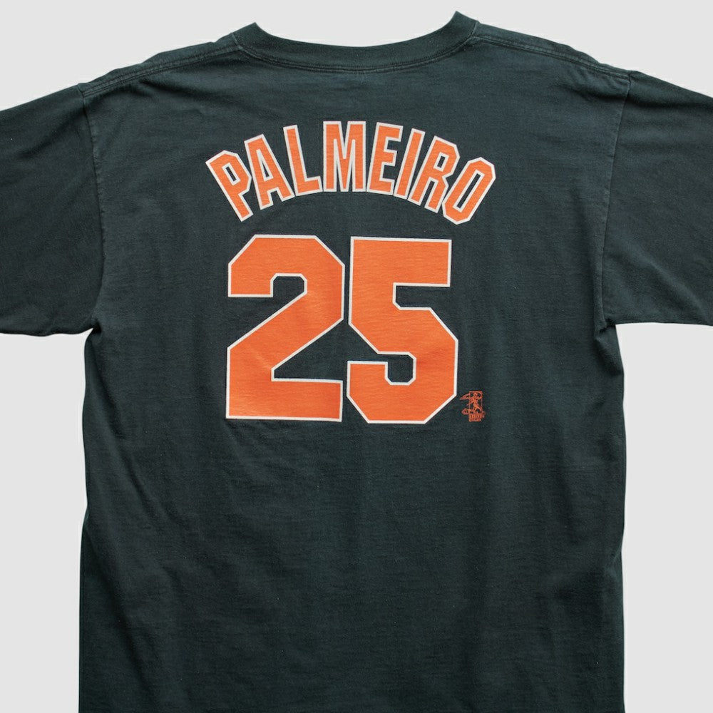 Baltimore Orioles Majestic 2000s T-shirt - Black Vintage